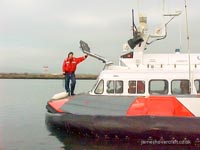 SRN6 craft operating with the Canadian Coastguard - Canadian Coastguard Hovercraft - Clips from a movie capture (submitted by Paul Brett).